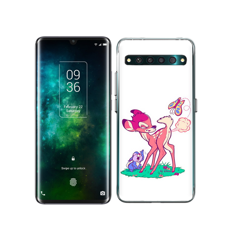 

Чехол MyPads Tocco для TCL 10 Pro смешной олененок, Прозрачный, Tocco