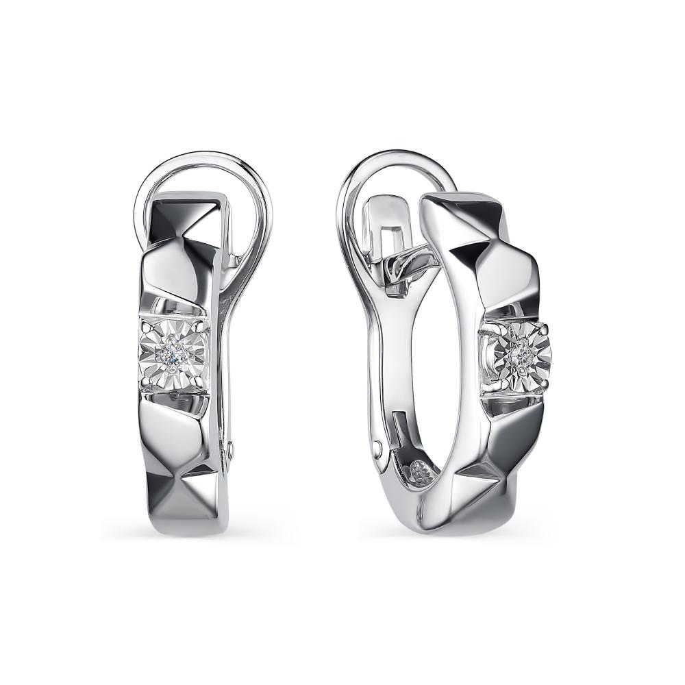 

Серьги из серебра с бриллиантом АЛЬКОР 02-2100_000Б-00, 02-2100_000Б-00