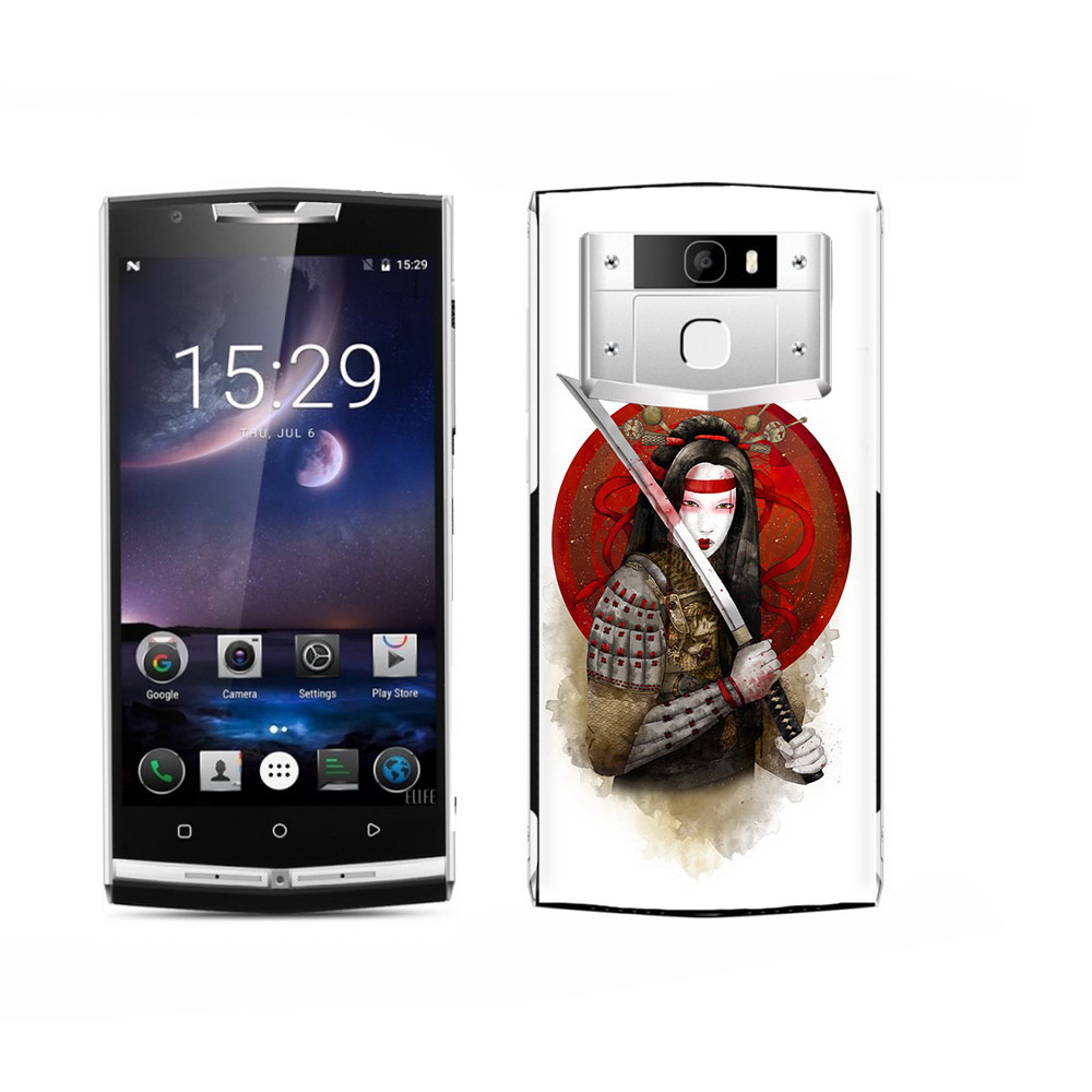 

Чехол MyPads Tocco для Oukitel K15 Plus рисованная девушка с катаной, Прозрачный, Tocco
