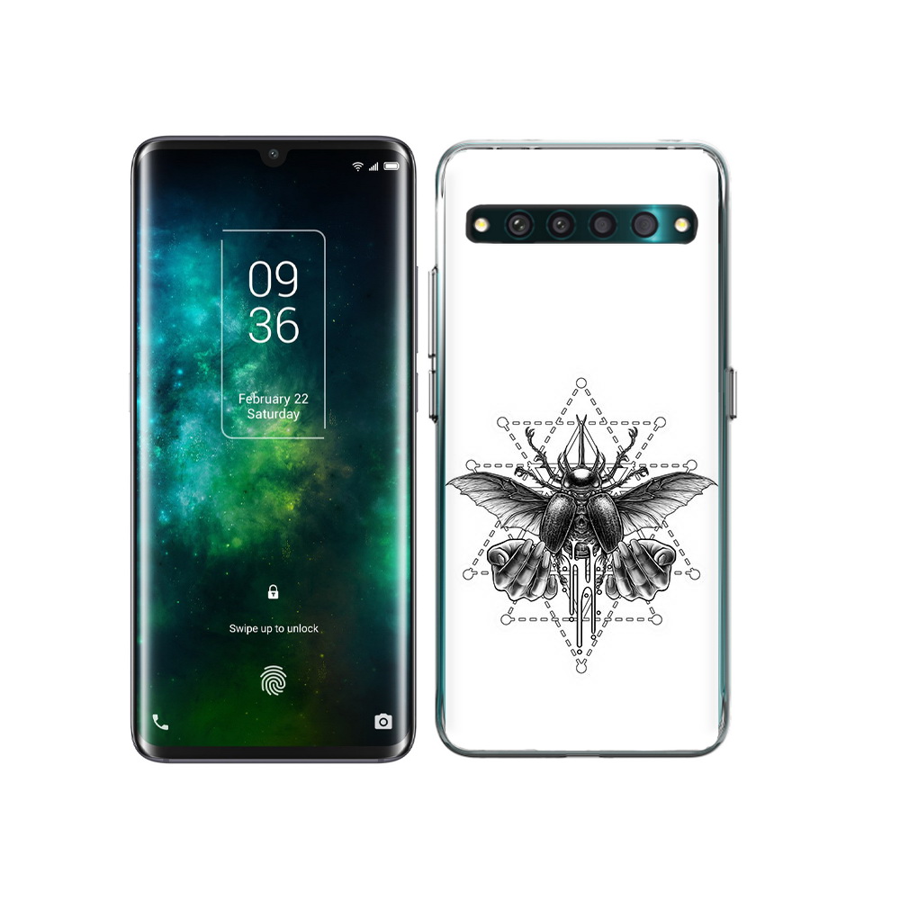 

Чехол MyPads Tocco для TCL 10 Pro скарабей, Прозрачный, Tocco