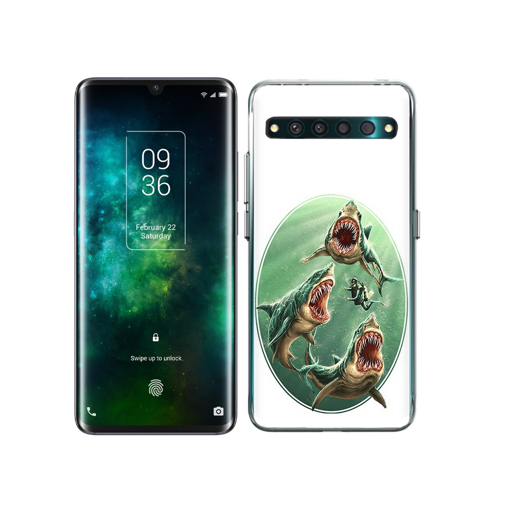 

Чехол MyPads Tocco для TCL 10 Pro синяя бездна, Прозрачный, Tocco