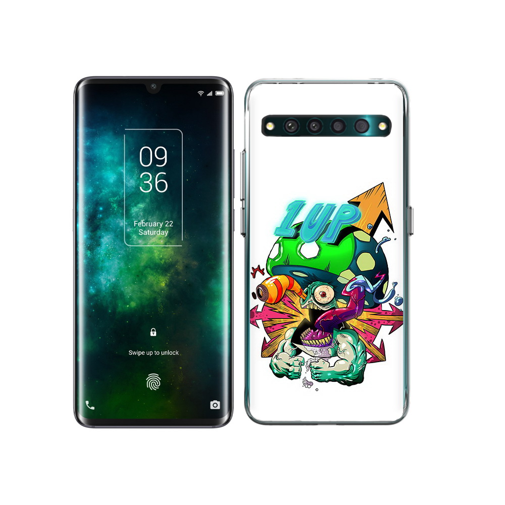 

Чехол MyPads Tocco для TCL 10 Pro сильный гриб абстракция, Прозрачный, Tocco