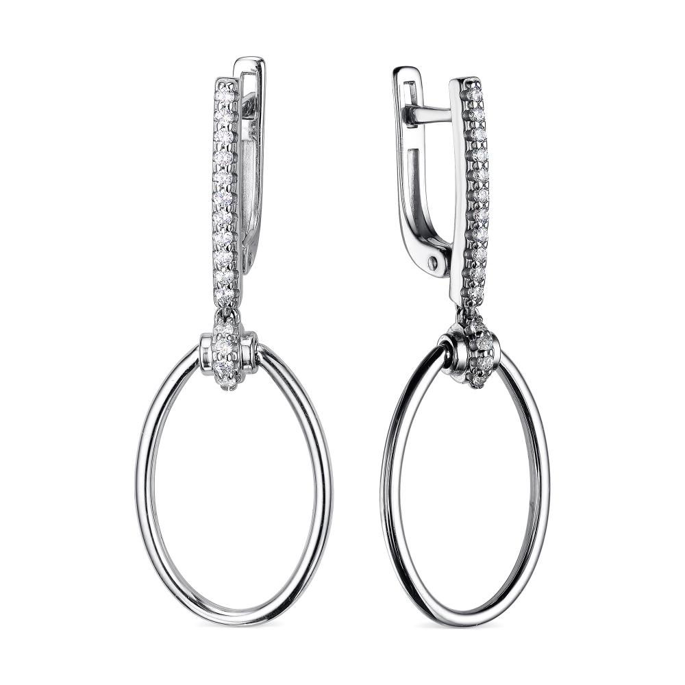 

Серьги из серебра с фианитом АЛЬКОР 02-2087_00КЦ-00, 02-2087_00КЦ-00