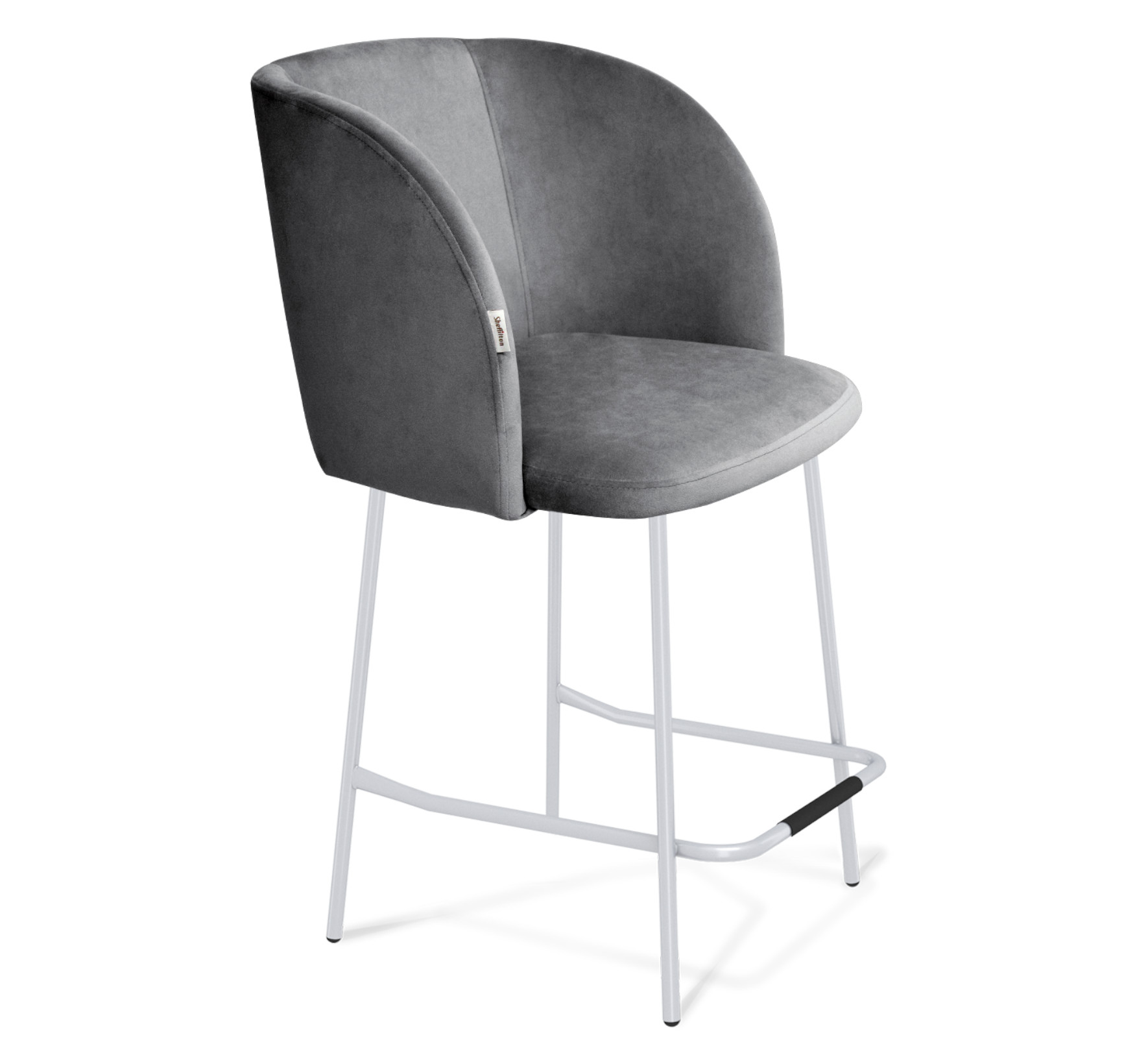 

Стул полубарный Sheffilton SHT-ST33/S29-1 угольно-серый/хром лак, SHT-ST33/S29-1