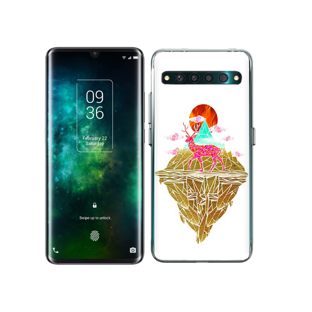 

Чехол MyPads Tocco для TCL 10 Pro розовый олень абстракция, Прозрачный, Tocco