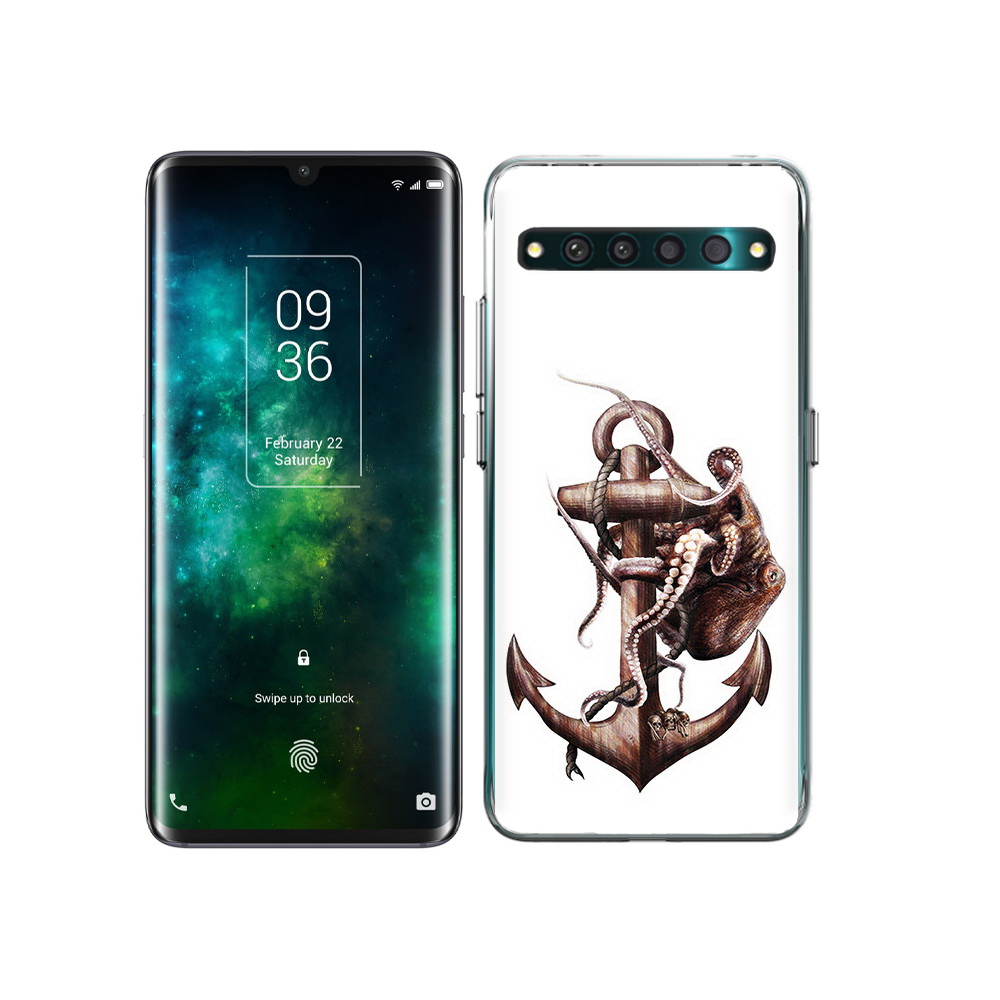 

Чехол MyPads Tocco для TCL 10 Pro ржавый якорь, Прозрачный, Tocco