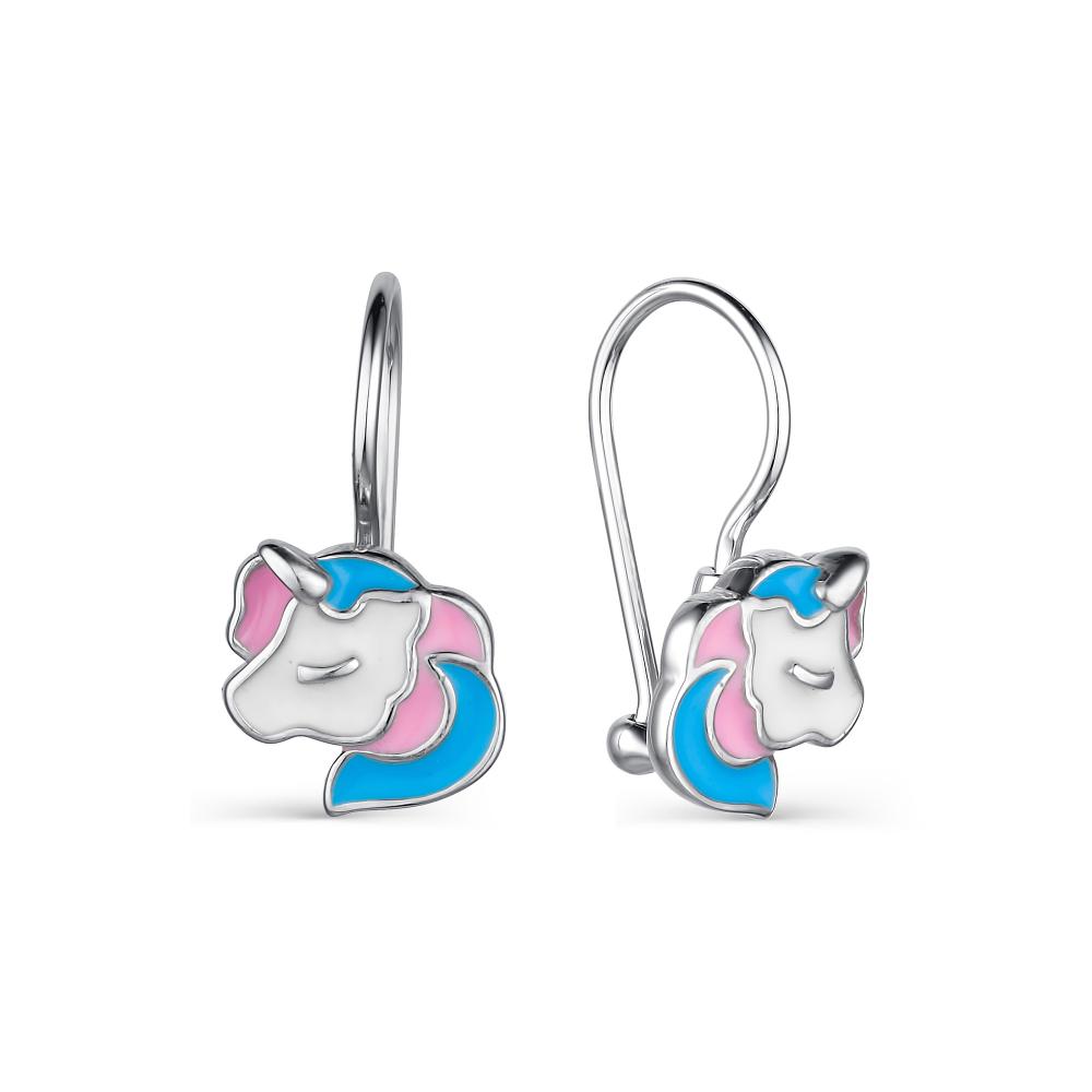 

Серьги из серебра с эмалью АЛЬКОР 02-2162_ЭМ94-00, 02-2162_ЭМ94-00