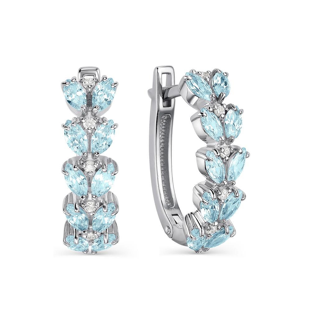 

Серьги из серебра с топазом АЛЬКОР 02-2179_00ТБ-00, 02-2179_00ТБ-00