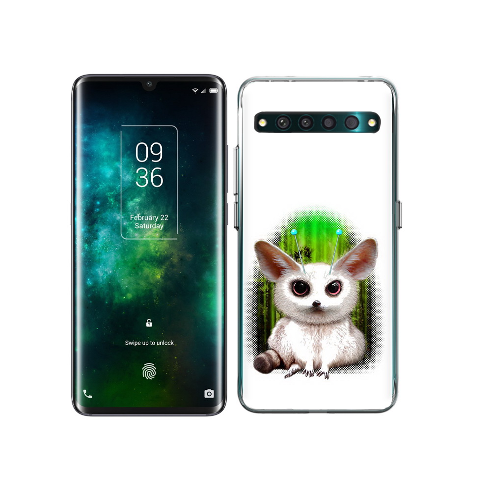 

Чехол MyPads Tocco для TCL 10 Pro пушистое животное, Прозрачный, Tocco