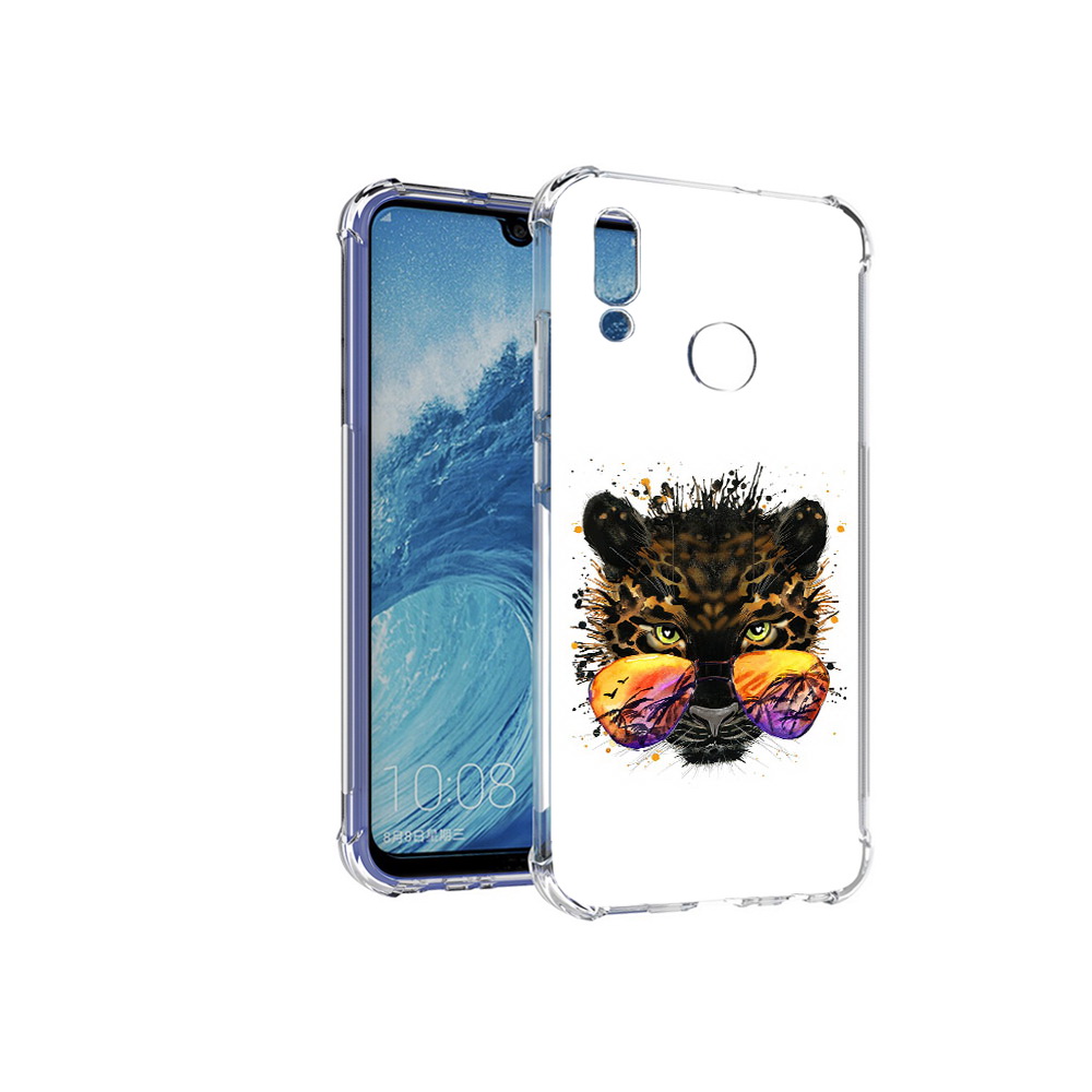 Чехол MyPads Tocco для Huawei P Smart (2019) тропический леопард