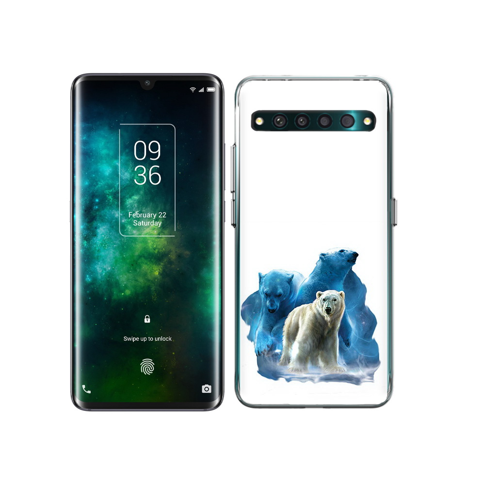 

Чехол MyPads Tocco для TCL 10 Pro полярный медведь, Прозрачный, Tocco