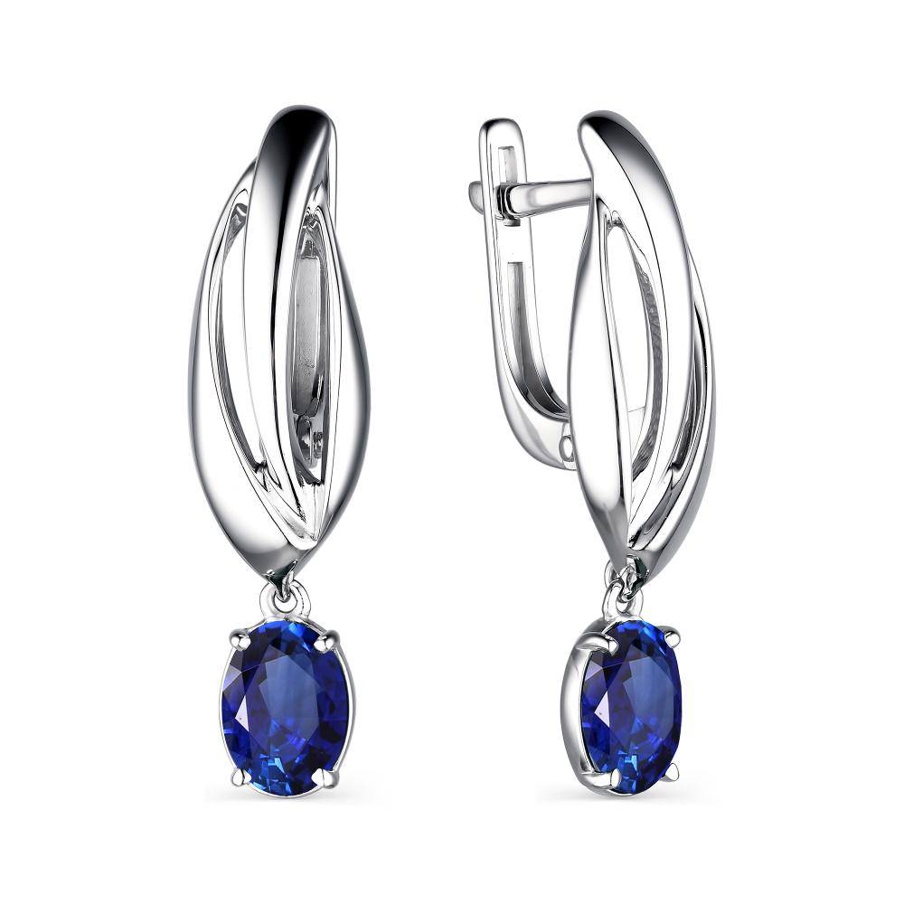 

Серьги из серебра с сапфиром АЛЬКОР 02-2040_0ГТС-00, 02-2040_0ГТС-00