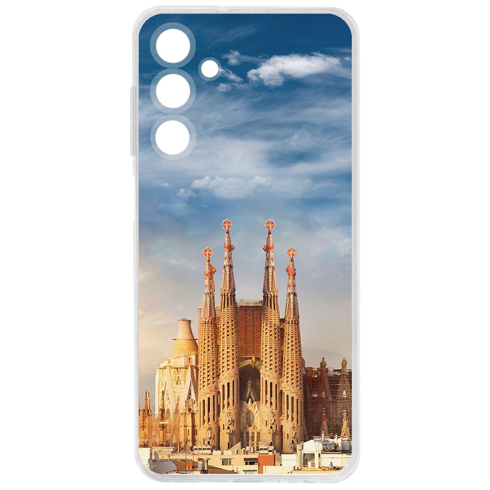Чехол-накладка Clear Case Испания, Саграда Фамилия для Samsung Galaxy A15 4G (A155)