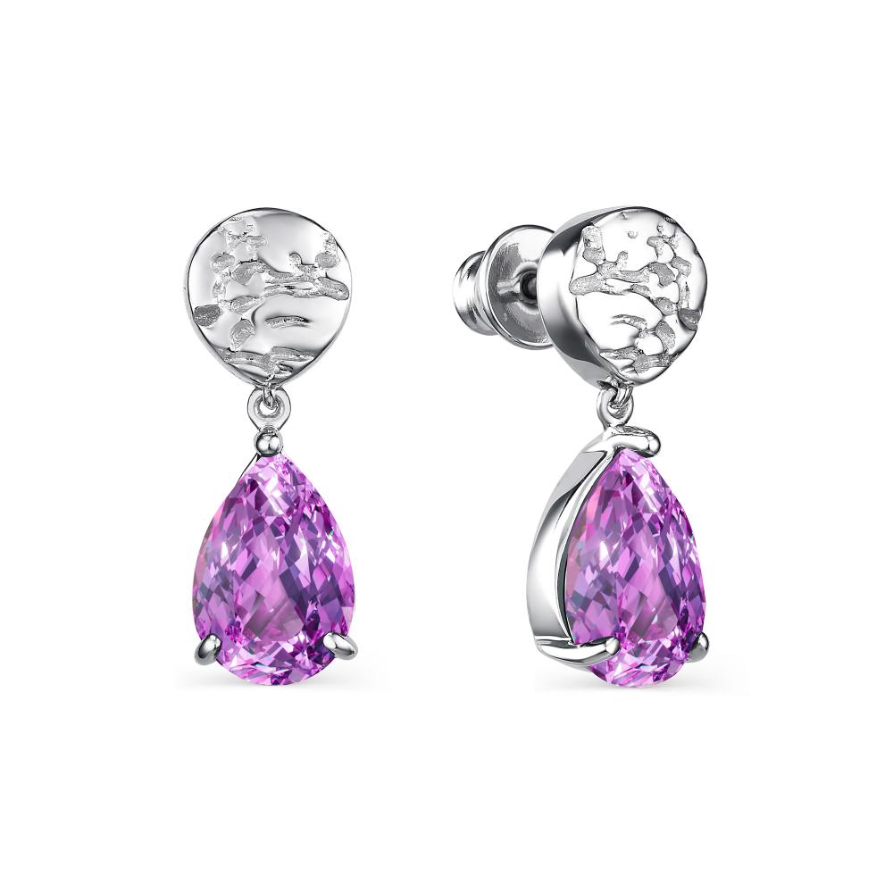 

Серьги из серебра с аметистом АЛЬКОР 02-2083_00АМ-00, 02-2083_00АМ-00