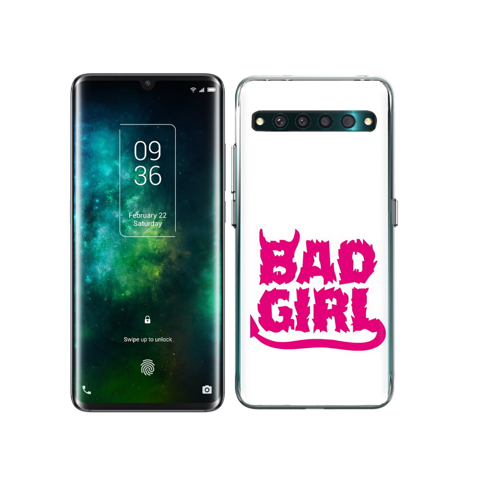 

Чехол MyPads Tocco для TCL 10 Pro плохая девочка, Прозрачный, Tocco