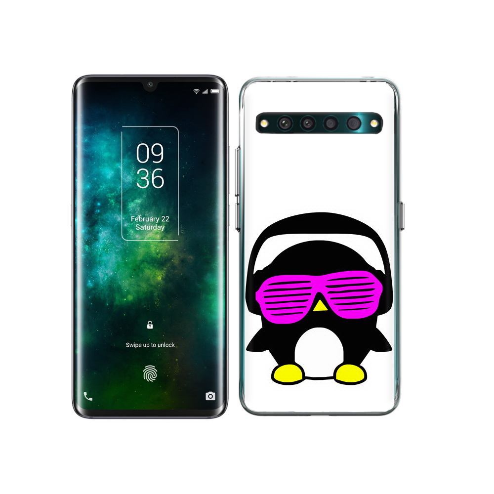 

Чехол MyPads Tocco для TCL 10 Pro пингвин, Прозрачный, Tocco