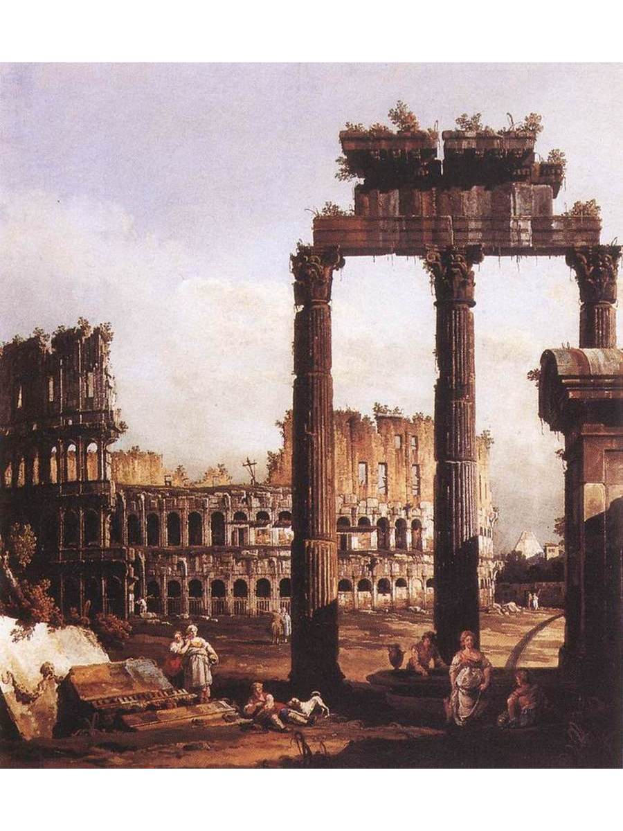 

Постер DRABS A3 Бернардо Беллотто Capriccio with the Colosseum