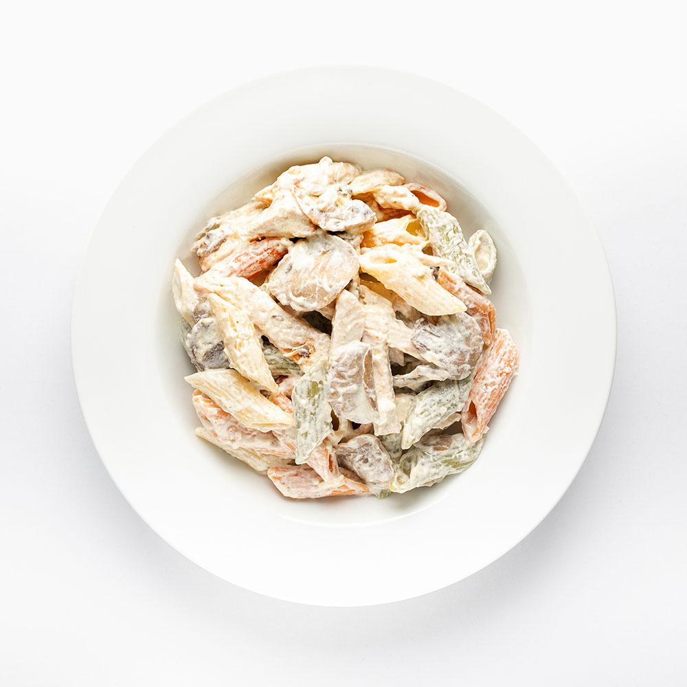 

Паста Greenbox с курицей, шампиньонами и сливочным песто, 220 г