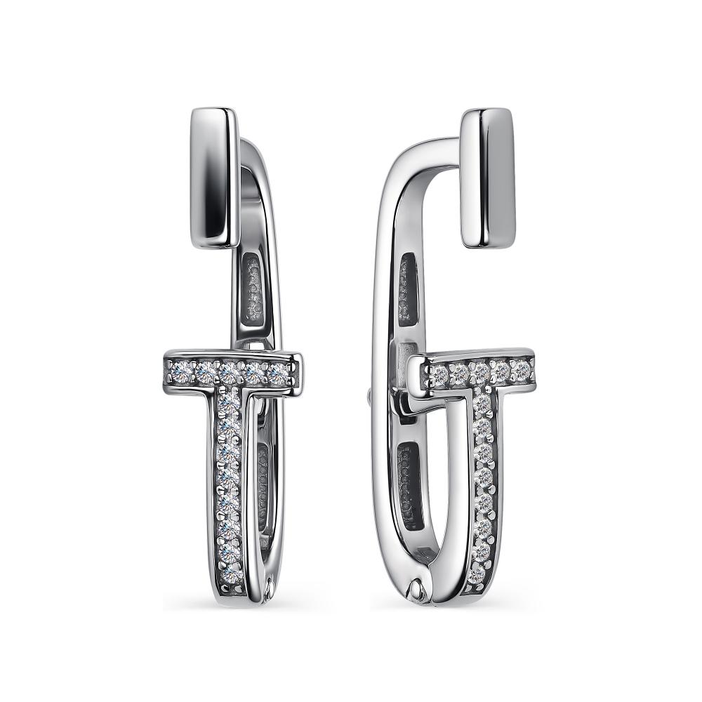 

Серьги из серебра с фианитом АЛЬКОР 02-2154_00КЦ-00, 02-2154_00КЦ-00