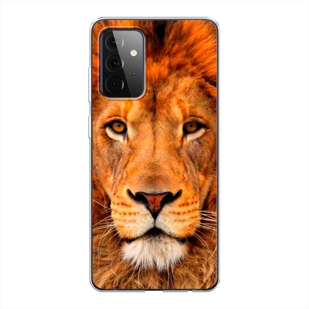 

Чехол на Samsung Galaxy A72 "Благородный лев", Оранжевый, 2101950-1