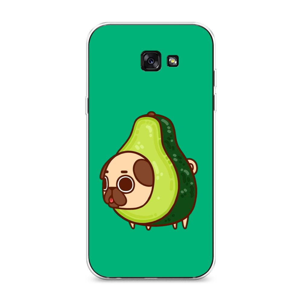

Чехол на Samsung Galaxy A7 2017 "Мопс авокадик", Зеленый, 20950-1