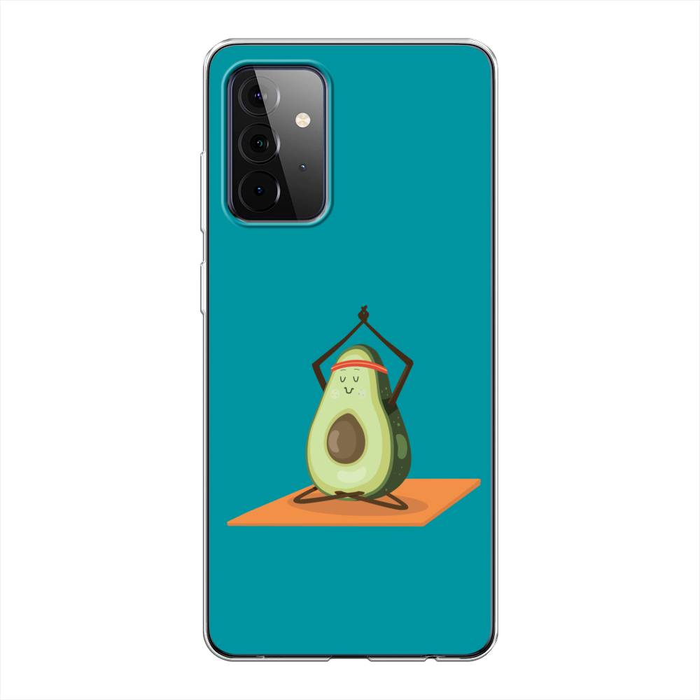 

Чехол на Samsung Galaxy A72 "Расслабься с авокадо", Голубой, 2101950-6