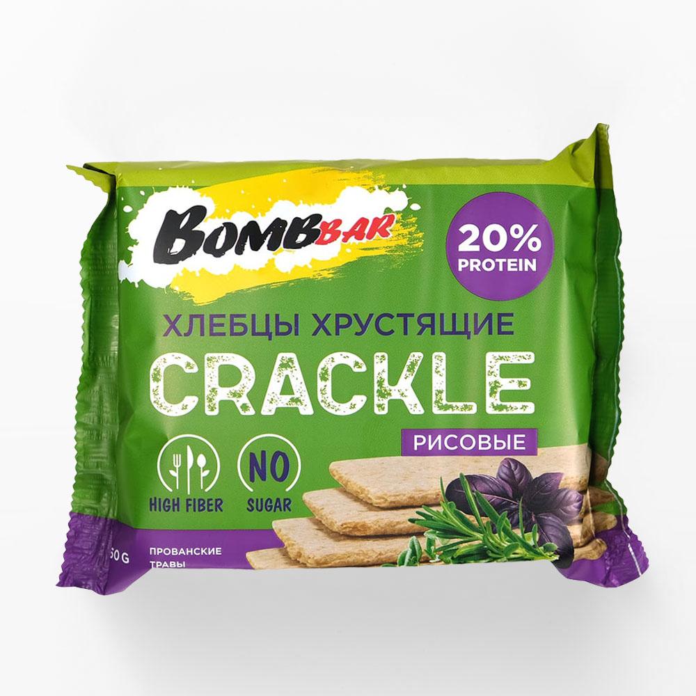 

Хлебцы Bombbar хрустящие, рисовые, прованские травы 60 г