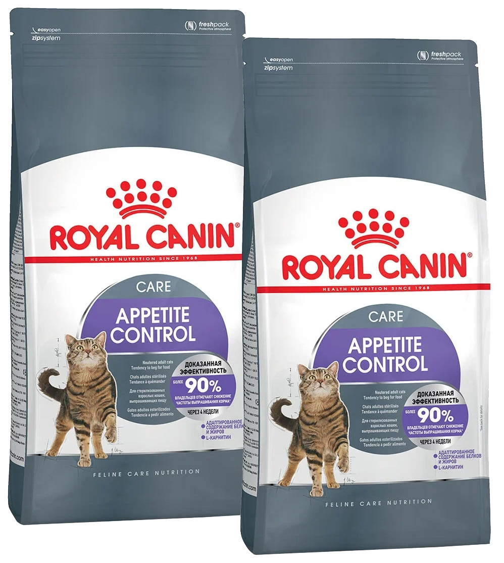 

Сухой корм для кошек Royal Canin Appetite Control Care, диетический, 2 шт по 0,4 кг