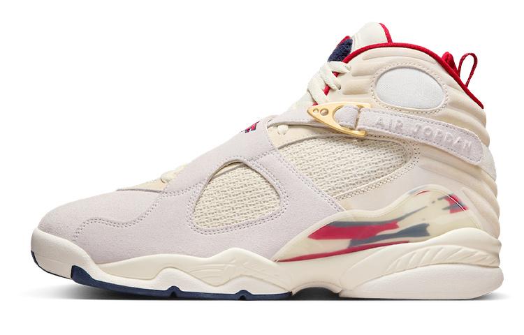 

Кроссовки унисекс Jordan SoleFly x Air Jordan 8 Mi Casa Es Su Casa бежевые 41 EU, Бежевый, SoleFly x Air Jordan 8 Mi Casa Es Su Casa
