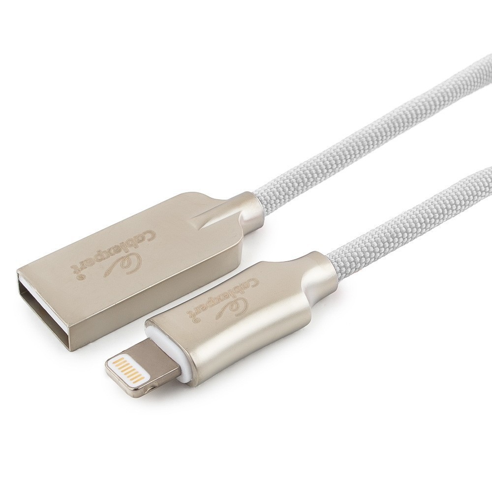 Кабель Cablexpert USB 2.0 - Lightning MFI, М/М, 1 м, белый (CC-P-APUSB02W-1M)