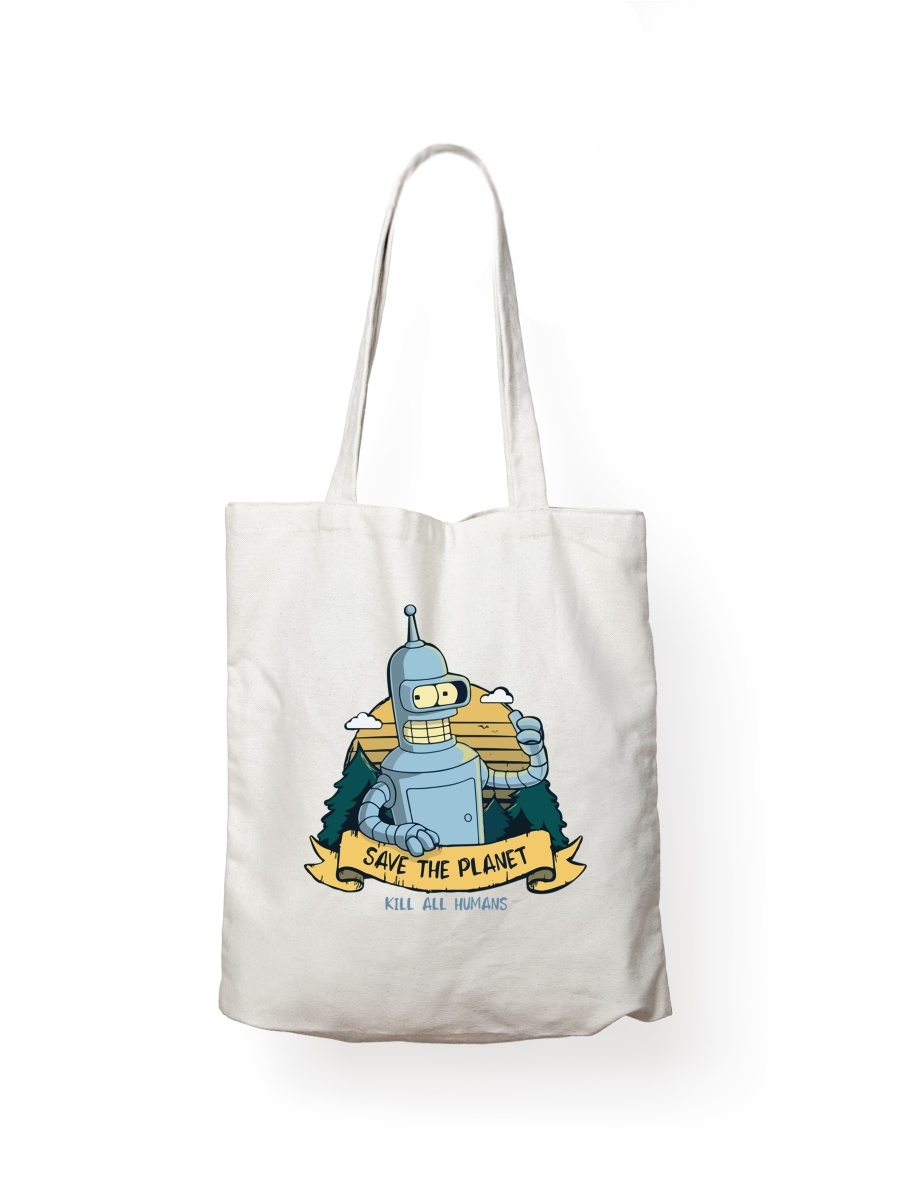 

Шоппер унисекс СувенирShop Футурама/Futurama 29, белый, Футурама/Futurama 29