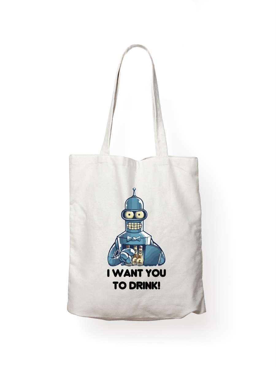 

Шоппер унисекс СувенирShop Футурама/Futurama 25, белый, Футурама/Futurama 25