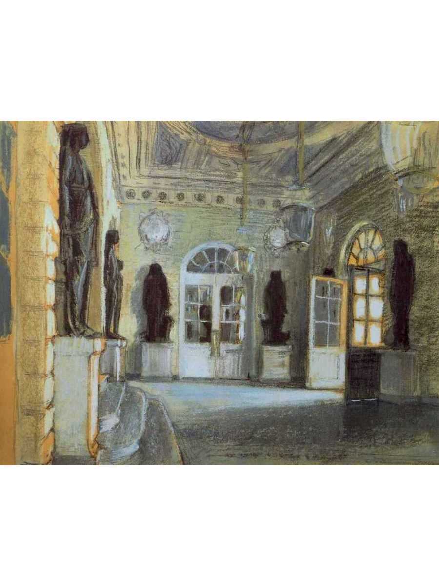

Постер DRABS A3 Бенуа Александр Николаевич 1870-1960 Вход в Павловский Дворец