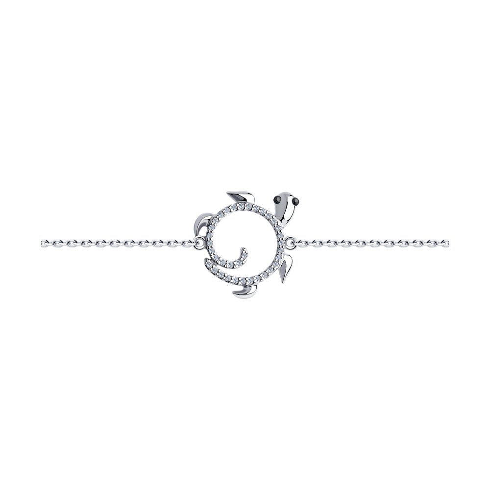 фото Браслет женский diamant из серебра с фианитами 94-150-00737-1 17