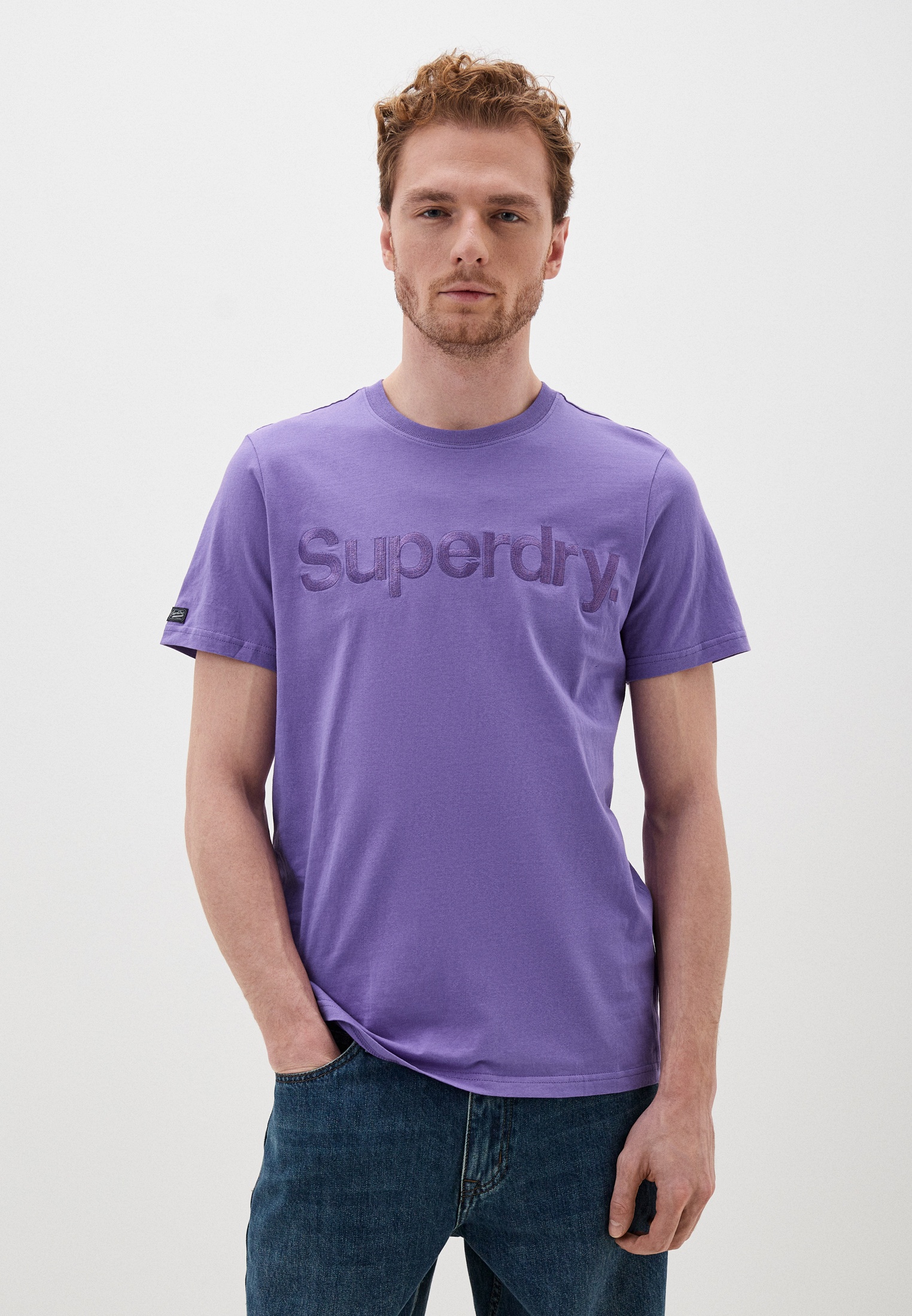 

Футболка мужская Superdry M1011755A фиолетовая M, Фиолетовый, M1011755A