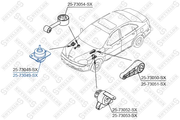 

Опора двиг.прав.Daewoo Lacetti 1.8 DOHC MPI 04>