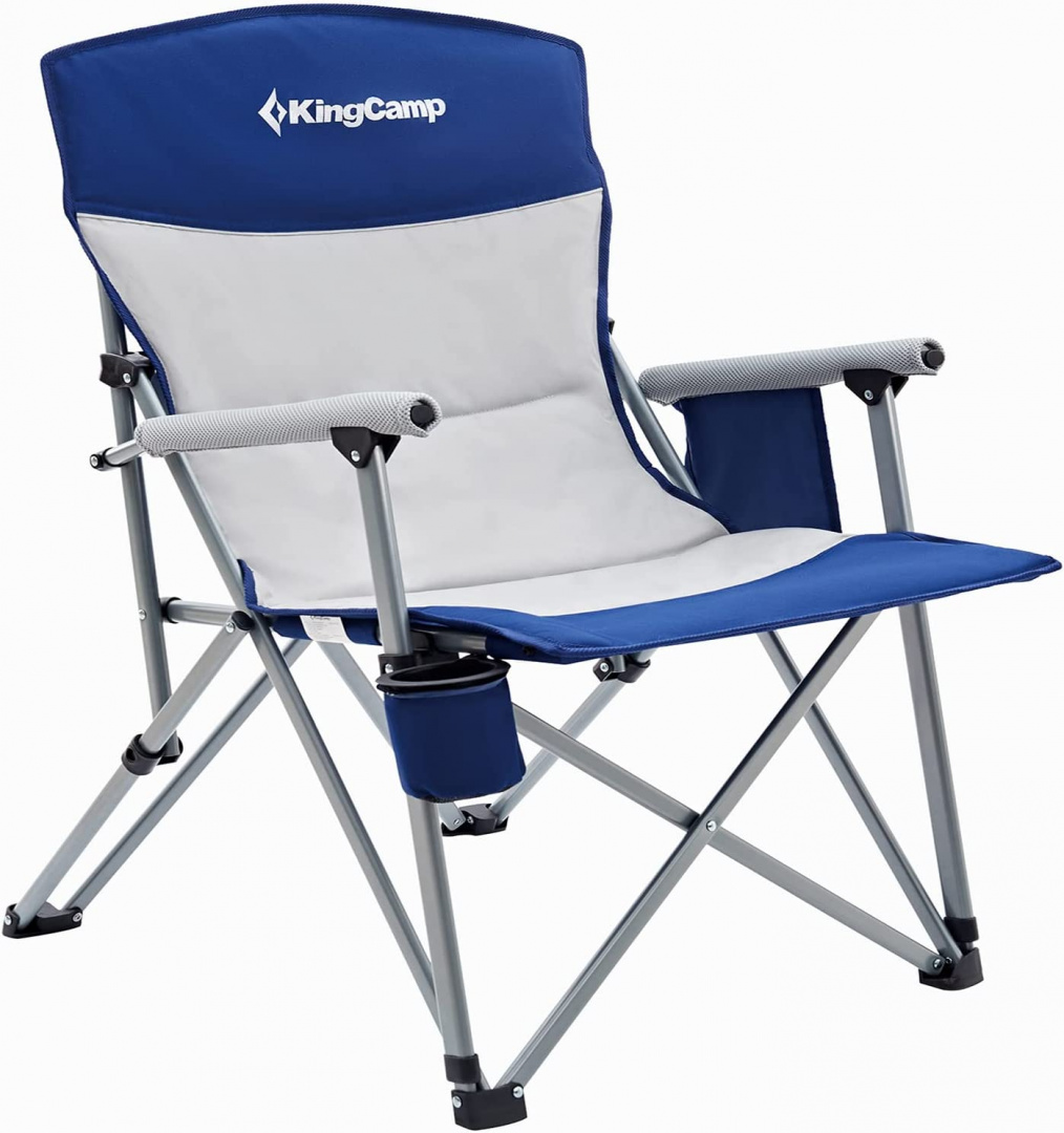 

Туристическое кресло KingCamp 1914 Hard Arm Chair синий-серый, 1914 Hard Arm Chair