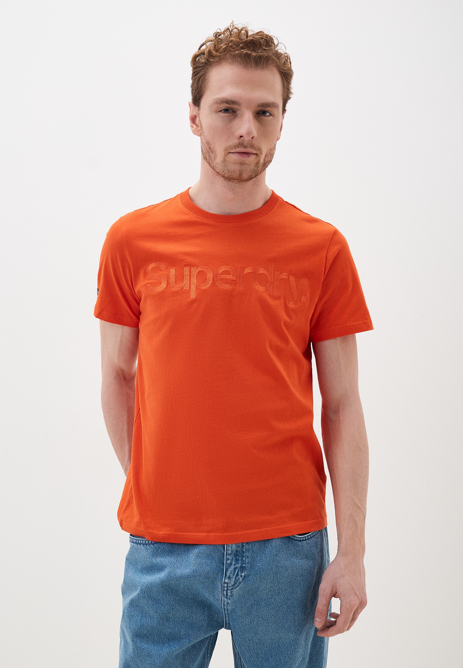 

Футболка мужская Superdry M1011755A оранжевая 2XL, Оранжевый, M1011755A