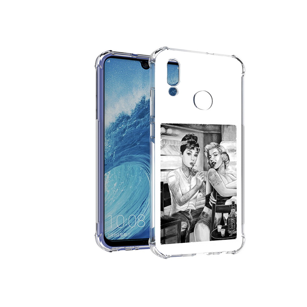 

Чехол MyPads Tocco для Huawei P Smart (2019) тату мастер, Прозрачный, Tocco