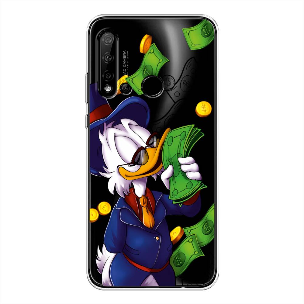 

Чехол на Huawei Nova 5i "Scrooge McDuck with Money", Синий;зеленый;белый, 69850-6