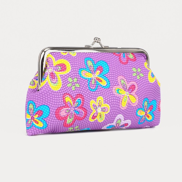 

Косметичка на фермуаре, цвет сиреневый/разноцветный