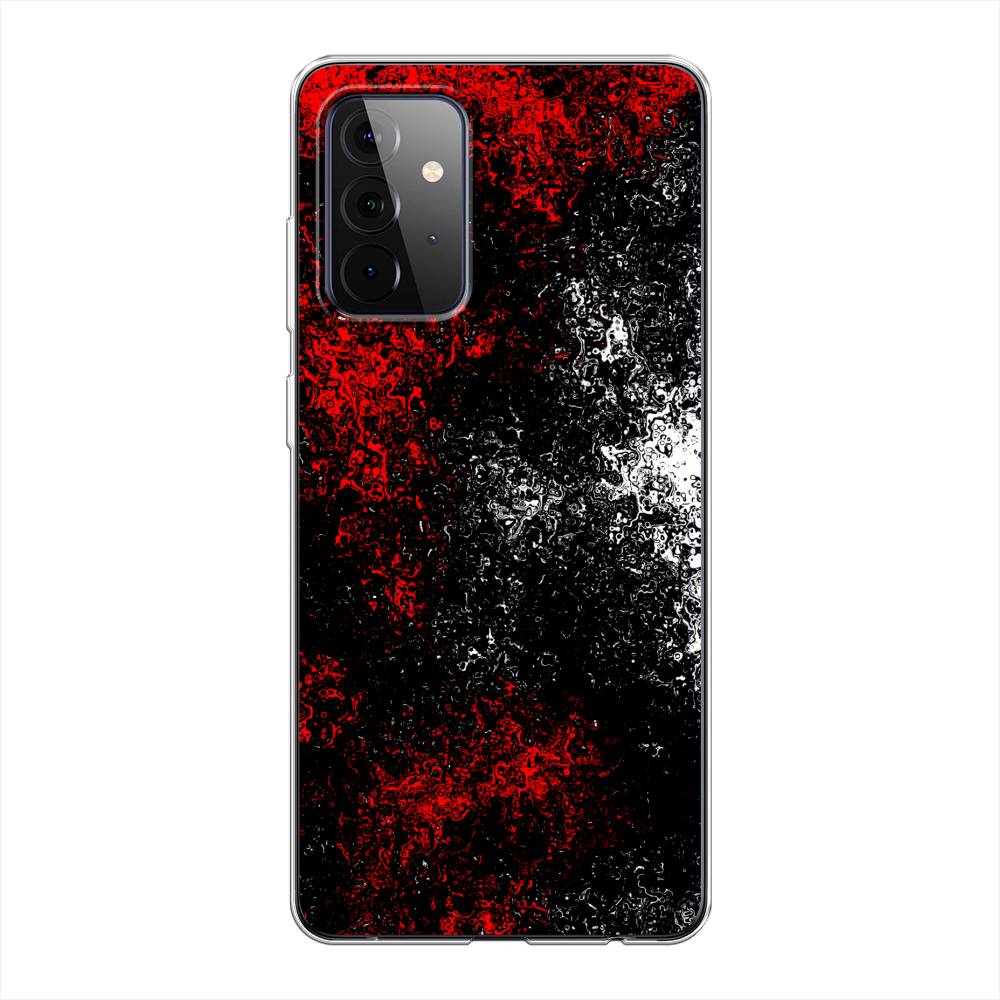 

Чехол на Samsung Galaxy A72 "Монотипия", Красный;черный;белый, 2101950-3