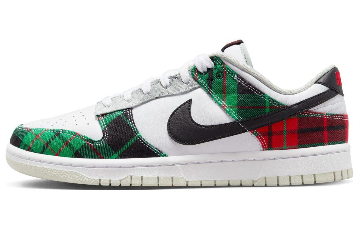 

Кеды унисекс Nike Dunk Low Retro Plaid белые 44.5 EU, Белый, Dunk Low Retro Plaid