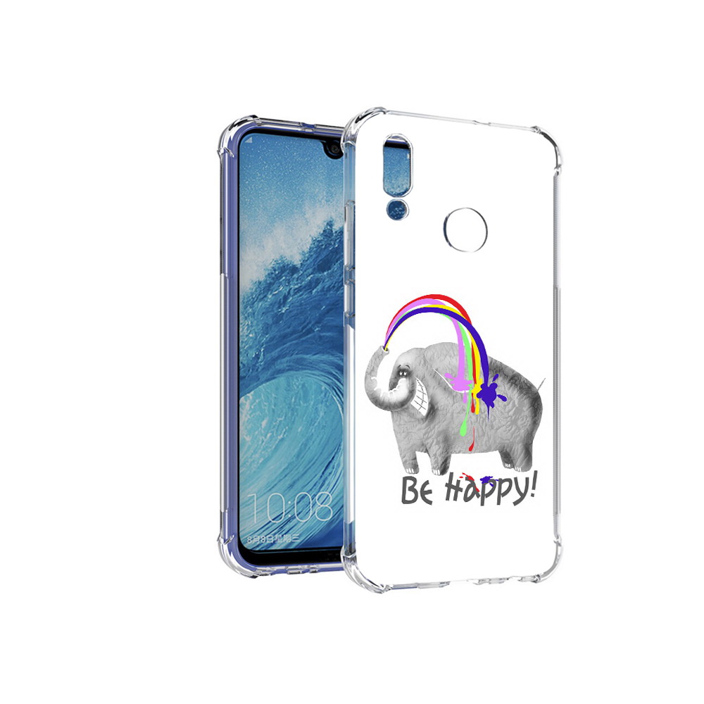 

Чехол MyPads Tocco для Huawei P Smart (2019) счастливый слон, Прозрачный, Tocco