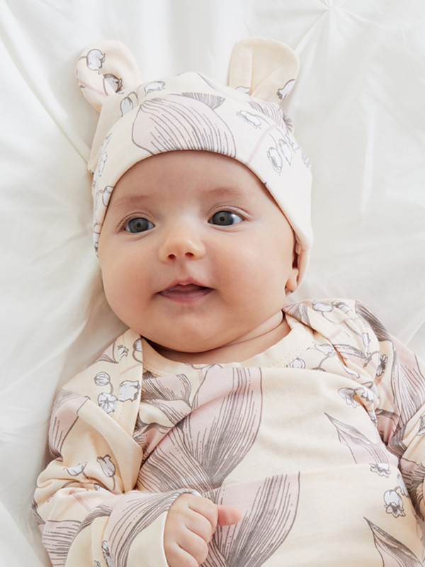 

Шапка детская Happy Baby 90115 цв. бежевый; белый; розовый р. 48, 90115