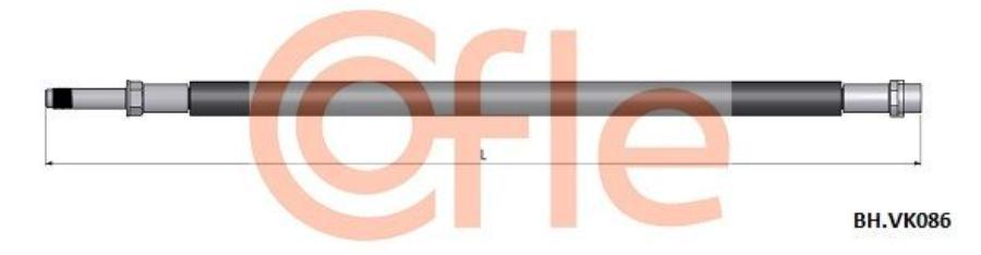 

Cofle 92.Bh.Vk086 Шланг Тормозной