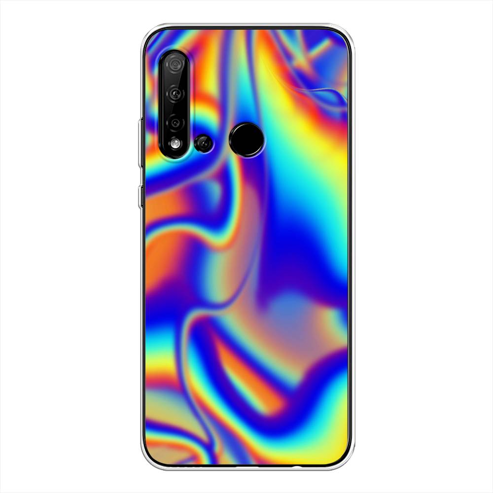 

Чехол на Huawei Nova 5i "Яркая голограмма", Разноцветный, 69850-3