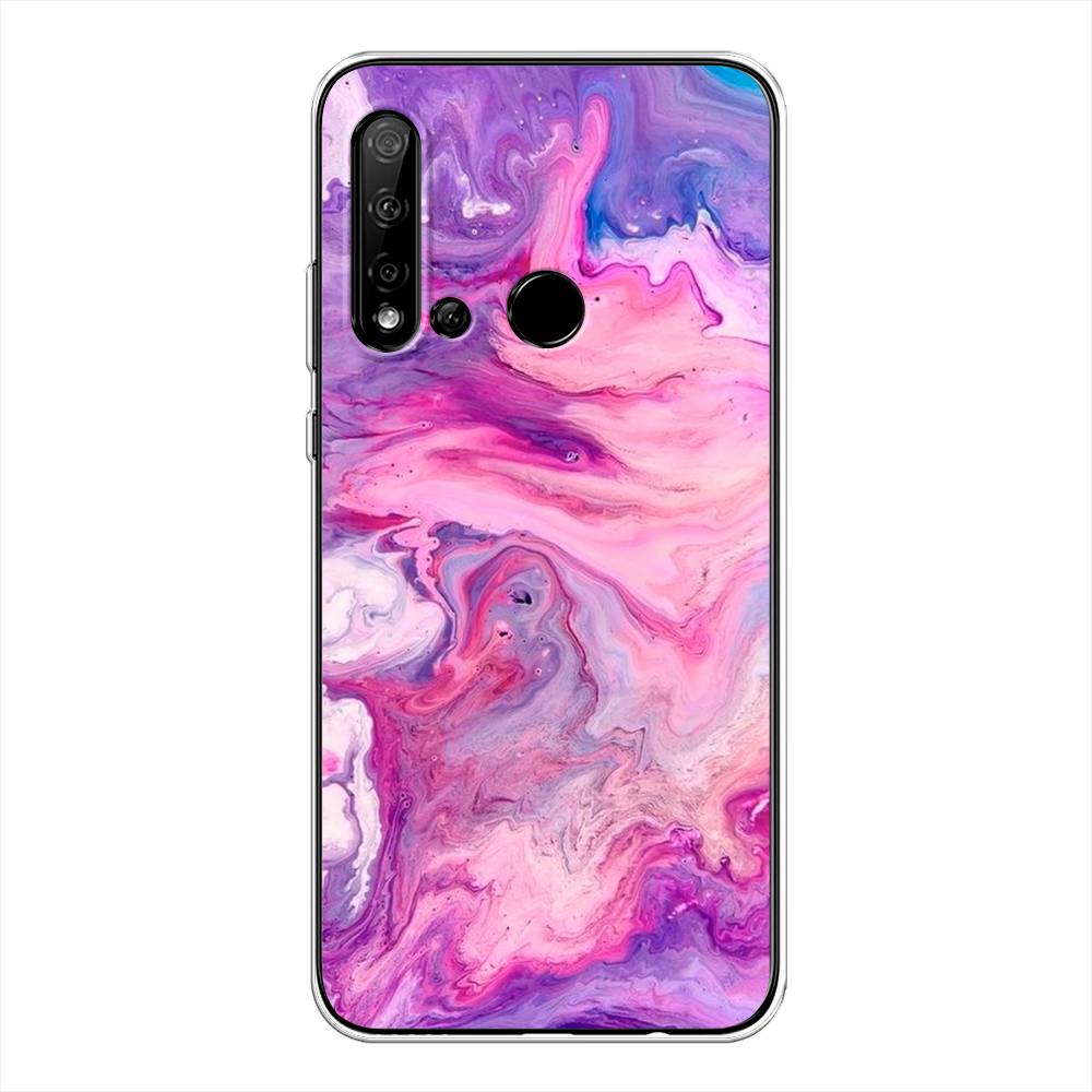 

Чехол на Huawei Nova 5i "Нежно-розовая абстракция", Розовый, 69850-3