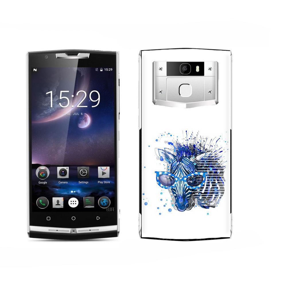 

Чехол MyPads Tocco для Oukitel K15 Plus расплывчатая зебра, Прозрачный, Tocco