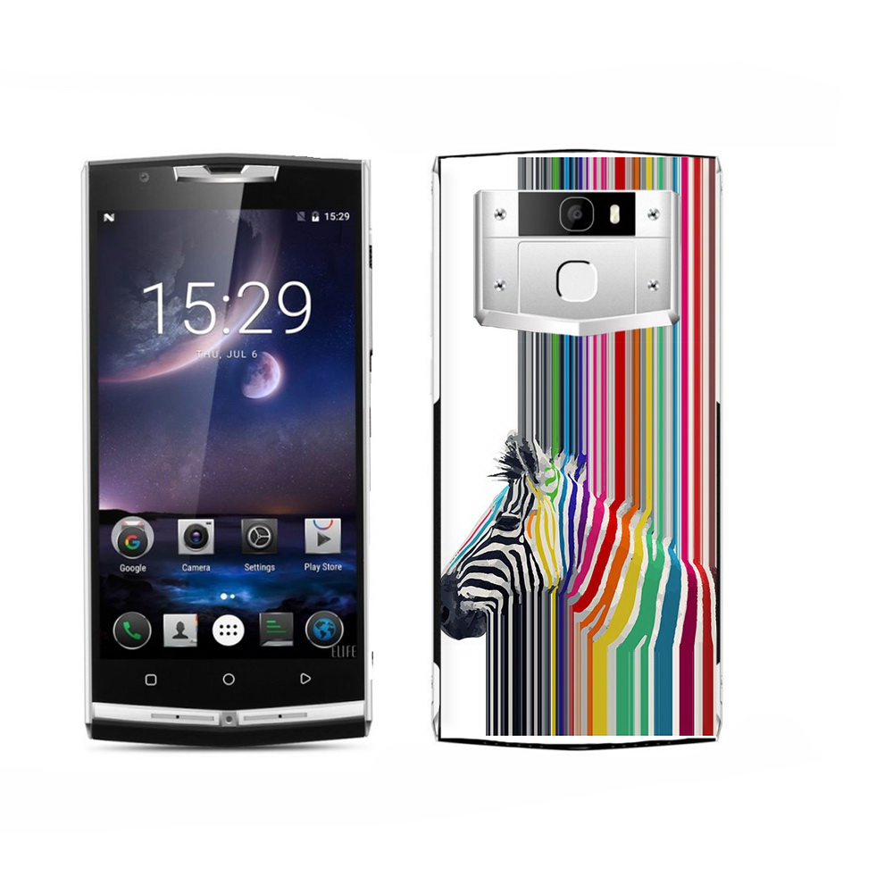 

Чехол MyPads Tocco для Oukitel K15 Plus радужная зебра, Прозрачный, Tocco